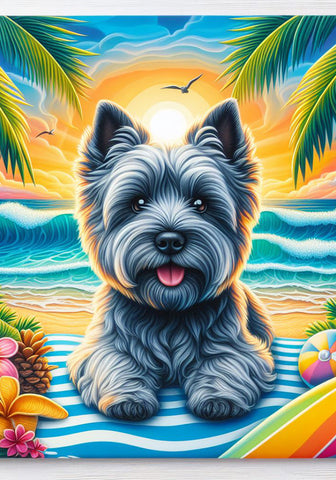 Cairn Terrier Grey - Best of Breed DCR Summer Outdoor Flag