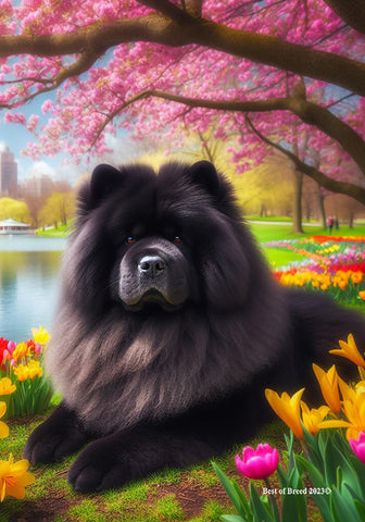 Chow Black - Best of Breed DCR Spring Outdoor Flag