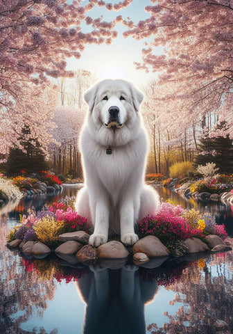 Great Pyrenees - Best of Breed DCR Spring Outdoor Flag