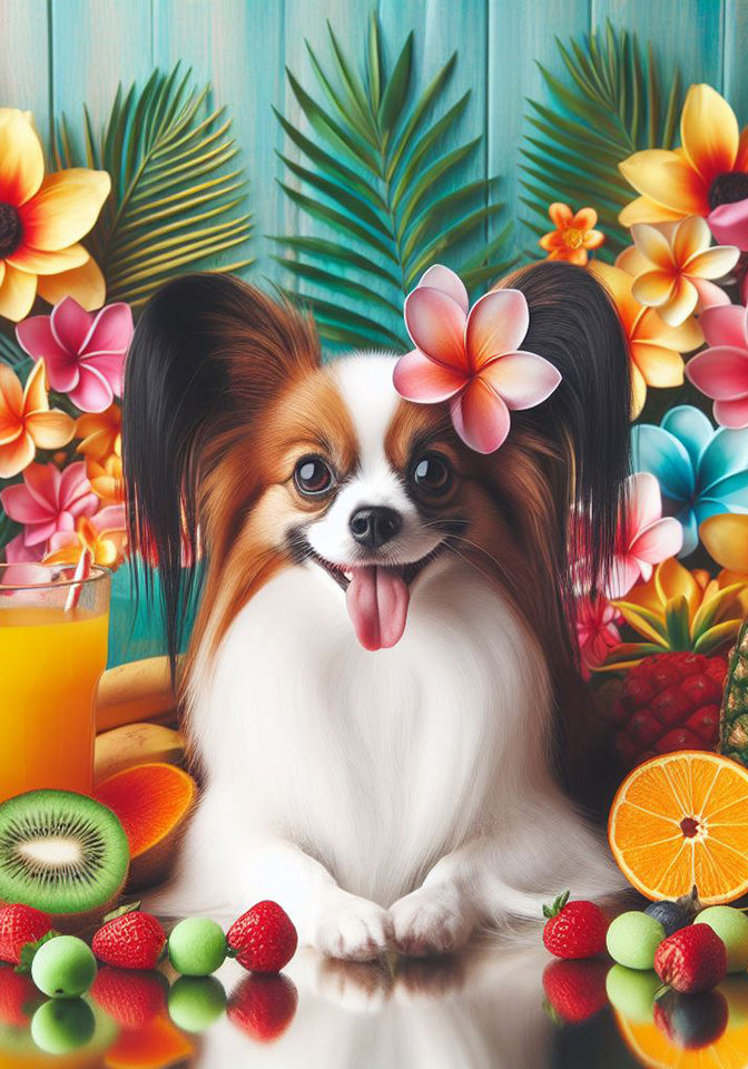 Papillon Red - Best Of Breed Dcr Summer Outdoor Flag