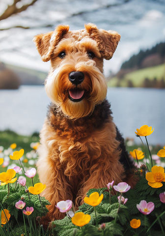 Welsh Terrier - Best of Breed DCR Spring Outdoor Flag