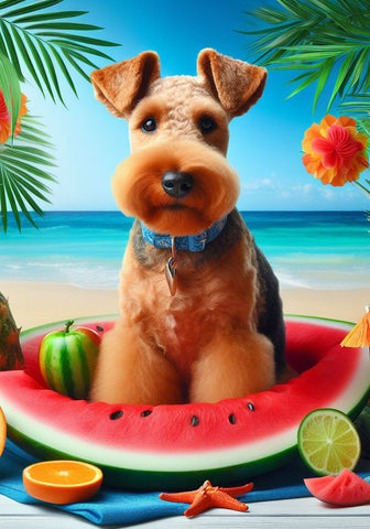 Welsh Terrier - Best of Breed DCR Summer Outdoor Flag