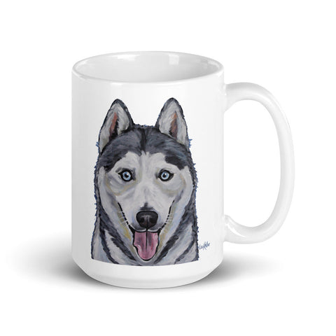 Husky Mug, Dog Coffee Mug, 15oz Husky Dog Mug