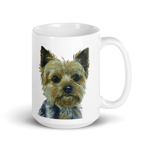 Yorkie Mug, Dog Coffee Mug, 15oz Yorkshire Terrier Dog Mug