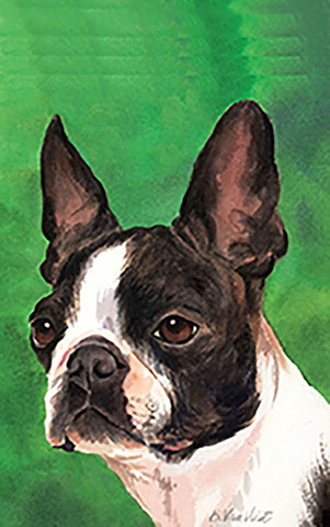 Boston Terrier - Best of Breed Outdoor Portrait Flag