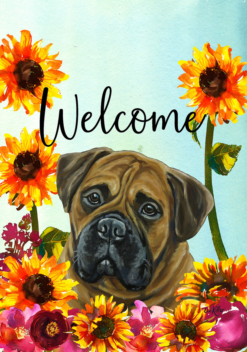 Gartenflagge Bullmastiff Welpe – Buntes Design Für Garten & Terrasse (30 X 45 Cm)
