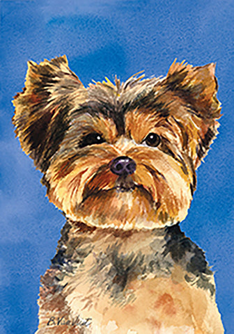 Yorkie Puppy Cut - Best of Breed Outdoor Portrait Flag