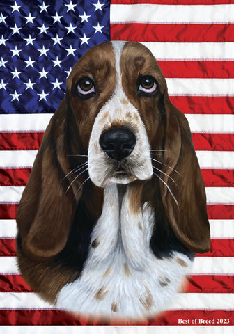 Basset Hound - Best of Breed All-American III Outdoor Flag