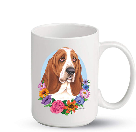 Basset Hound - Best of Breed Ceramic 15oz Coffee Mug