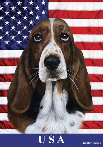 Basset Hound - Best of Breed All-American II Outdoor Flag