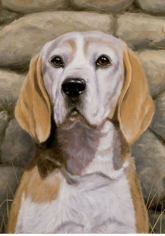 Beagle - Best of Breed Portrait Outdoor Flag