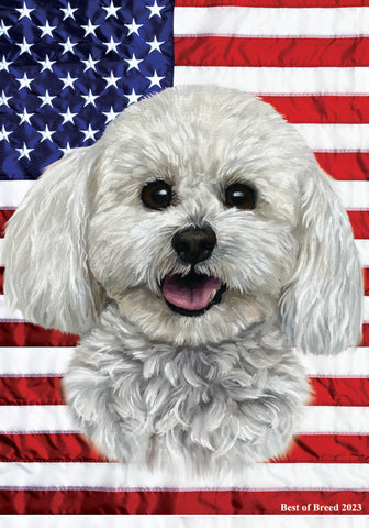 Bichon Frise Show Cut - Best of Breed All-American III Outdoor Flag