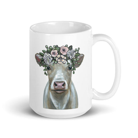 Cow Mug, 'Boho Milkshake' Coffee Mug, 15oz Cow Mug