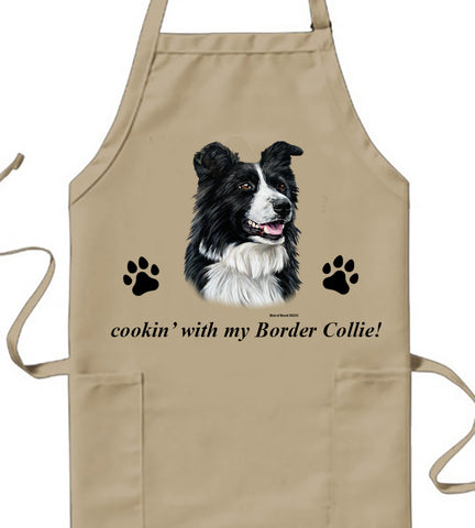 Border Collie -  Best of Breed Cookin' Aprons