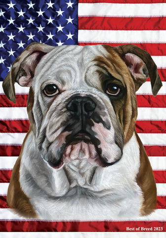 English Bull  Dog - Best of Breed All-American III Outdoor Flag