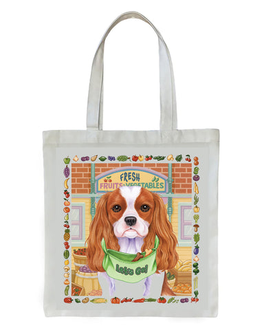 Cavalier King Charles - Tomoyo Pitcher   Dog Breed Tote Bags