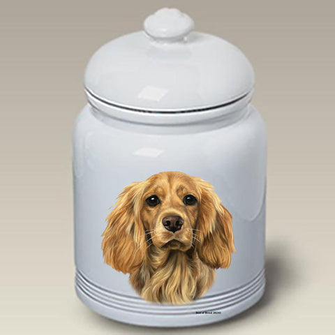 Cocker Spaniel Buff - Best of Breed Dog and Cat Treat Jars