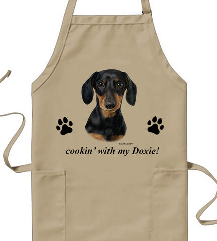 Dachshund Black/Tan - Best of Breed Cookin' Aprons