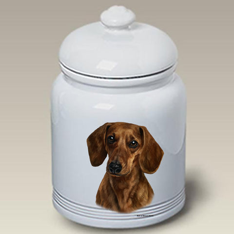Dachshund Red Smooth - Best of Breed Dog and Cat Treat Jars