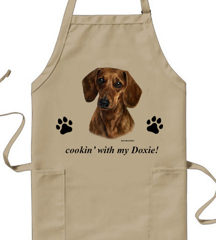 Dachshund Red Smooth - Best of Breed Cookin' Aprons