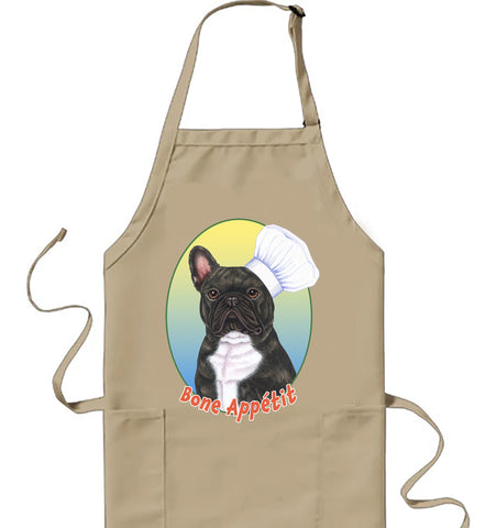 French Bulldog Black/White - Tomoyo Pitcher Cookin' Apron