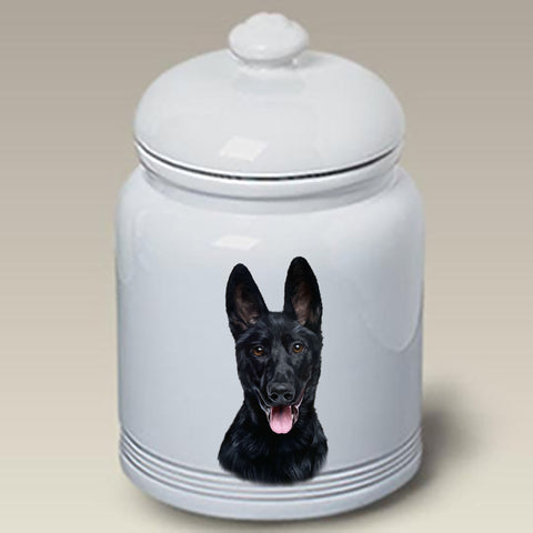 German Shepherd Black - Best of Breed Dog and Cat Treat Jars