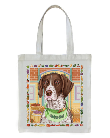 German Shorthair Pointer - Tomoyo Pitcher   Dog Breed Tote Bags