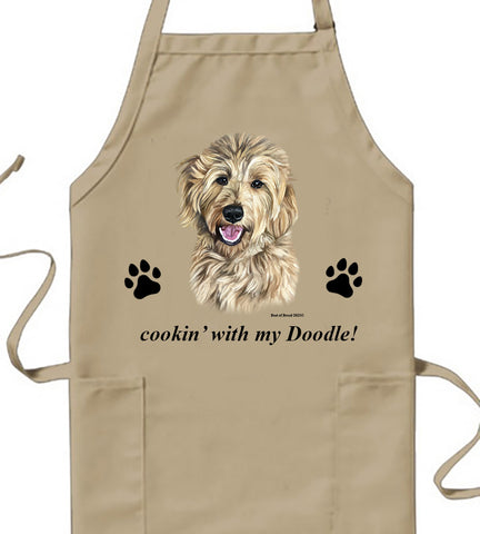 Goldendoodle Blonde - Best of Breed Cookin' Aprons