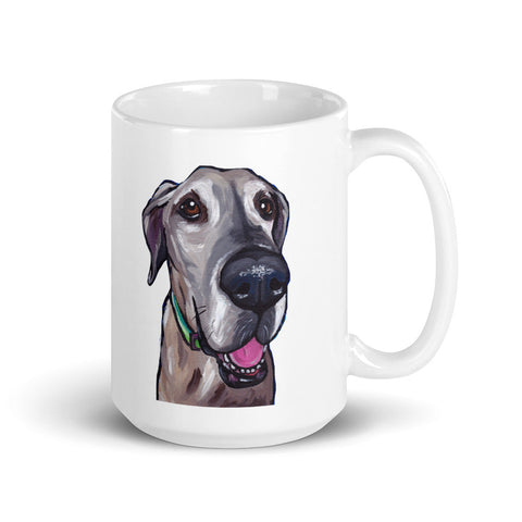 Great Dane Mug, Dog Coffee Mug, 15oz Great Dane Dog Mug