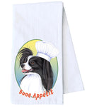 Papillion Black/White - Tomoyo Pitcher Flour Sack Towel  Size 28" x 28" 100% Cotton