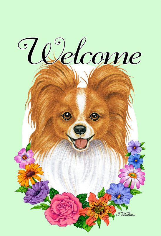 Tesori Dell'Caroline BB8403GF Bandiera Da Giardino Papillon American Flag, Multicolore, 28x38 Cm Double Face