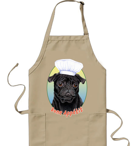 Pug  Black - Tomoyo Pitcher Cookin' Apron