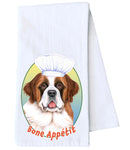 Saint Bernard - Tomoyo Pitcher Flour Sack Towel  Size 28" x 28" 100% Cotton