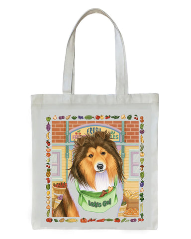 Sheltie - Tomoyo Pitcher   Dog Breed Tote Bags