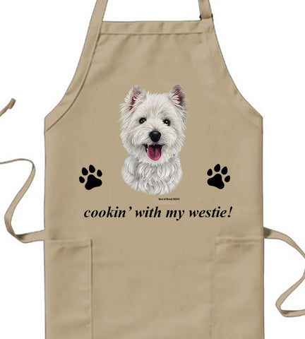 Westie - Best of Breed Cookin' Aprons