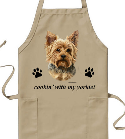 Yorkie Puppy Cut - Best of Breed Cookin' Aprons