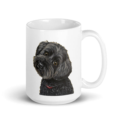 Yorkie Poo Mug, Dog Coffee Mug, 15oz Yorkie Poo Dog Mug