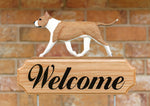 American Staffordshire Terrier  Fawn White - Michael Park Collection Dog in Gait Welcome Stake