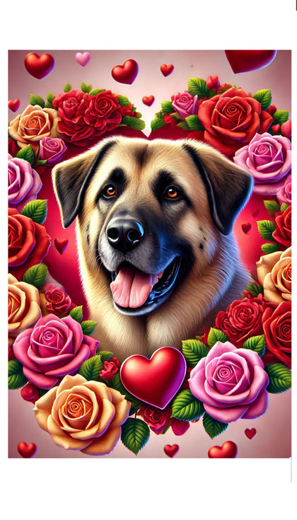 Anatolian Shepherd  - Best of Breed DCR Valentines Day Outdoor House and Garden Flag