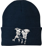 Border Collie - Embroidered Knit Hats