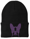 Boston Terrier - Embroidered Knit Hats