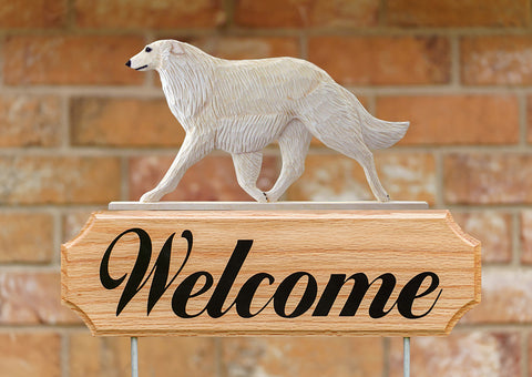 Borzoi Cream - Michael Park Collection Dog in Gait Welcome Stake