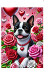 Boston Terrier - Best of Breed DCR Valentines Day Outdoor House and Garden Flag