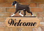 Boxer Natural Ears Brindle - Michael Park Collection Dog in Gait Welcome Stake