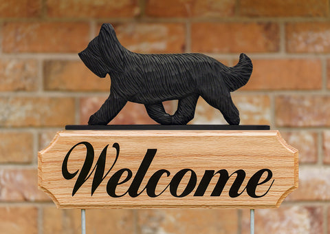 Briard Black - Michael Park Collection Dog in Gait Welcome Stake