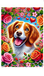 Brittany Spaniel - Best of Breed DCR Valentines Day Outdoor House and Garden Flag