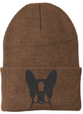 Boston Terrier - Embroidered Knit Hats