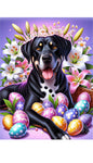 Catahoula Leopard Black  - Best of Breed DCR Easter Holiday    Outdoor House and Garden Flag