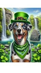 Catahoula Leopard Brown - Best of Breed DCR Saint Patricks Day Day Outdoor House and Garden Flag