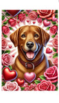 Chesapeake Bay Retriever - Best of Breed DCR Valentines Day Outdoor House and Garden Flag